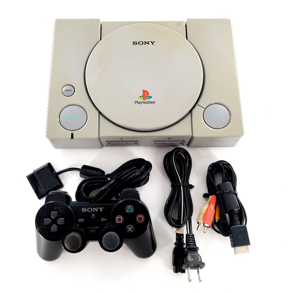 Sony PlayStation 1 Console SCPH-7001 w/ Controller No Games Tested & Works READ